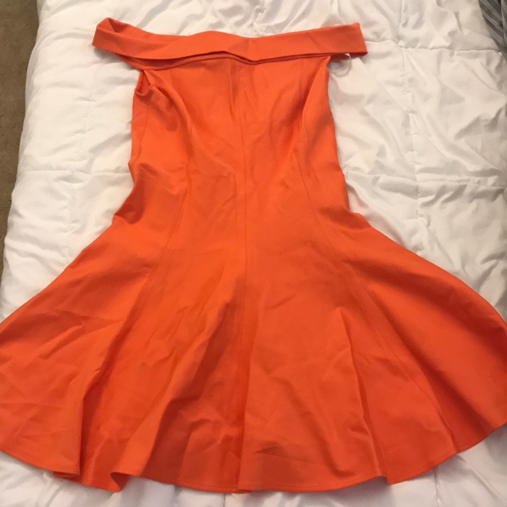 Halston Heritage Orange Dress